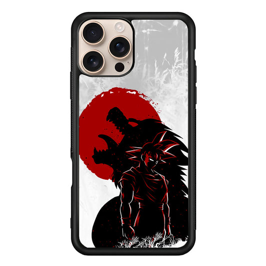 Dragon Ball Goku Red Moon iPhone 16 Pro Max Case - iPhone 16 Pro Max