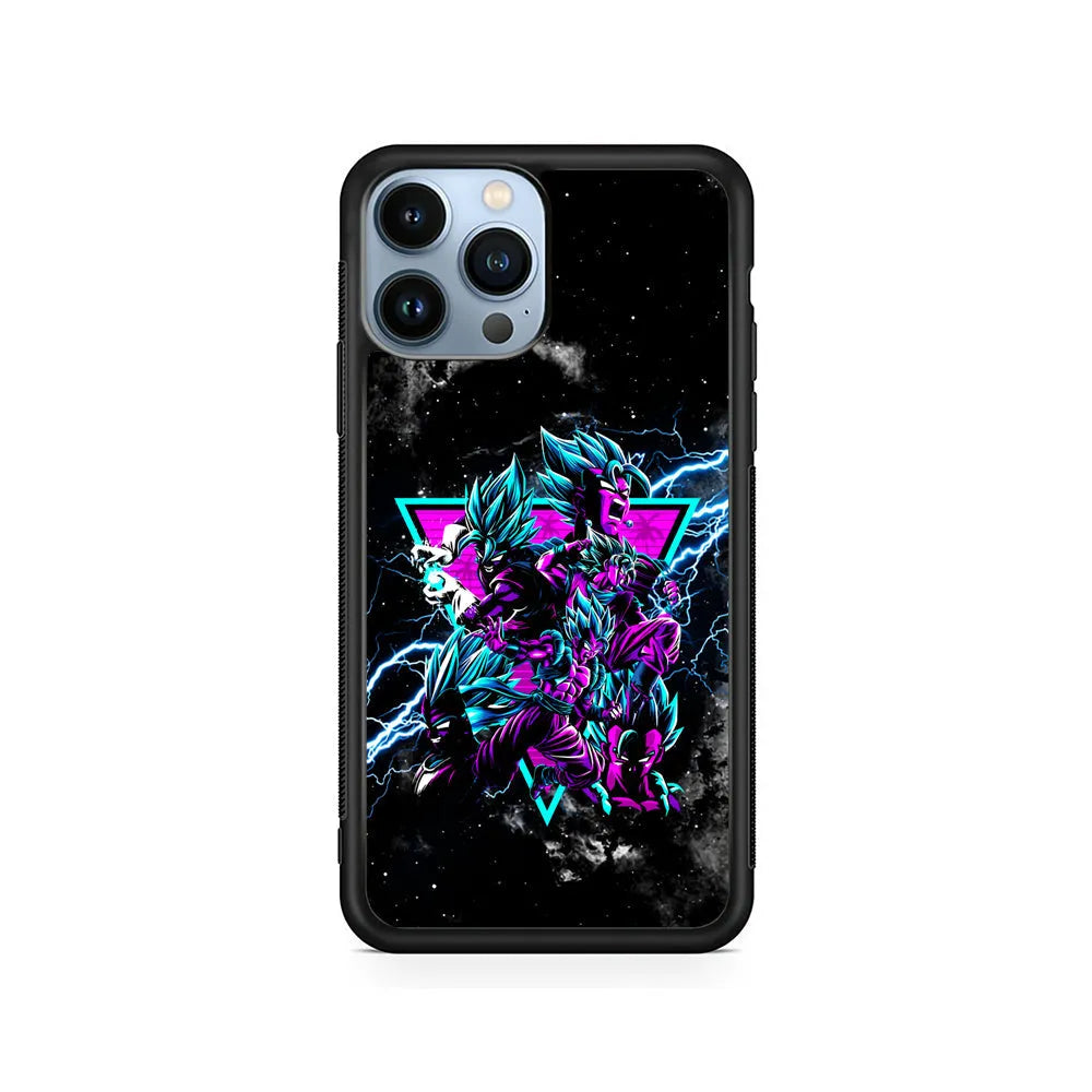 Dragon Ball Triangle of Force iPhone 13 Pro Case-Rubber / Black (2D Case)-Xtracase