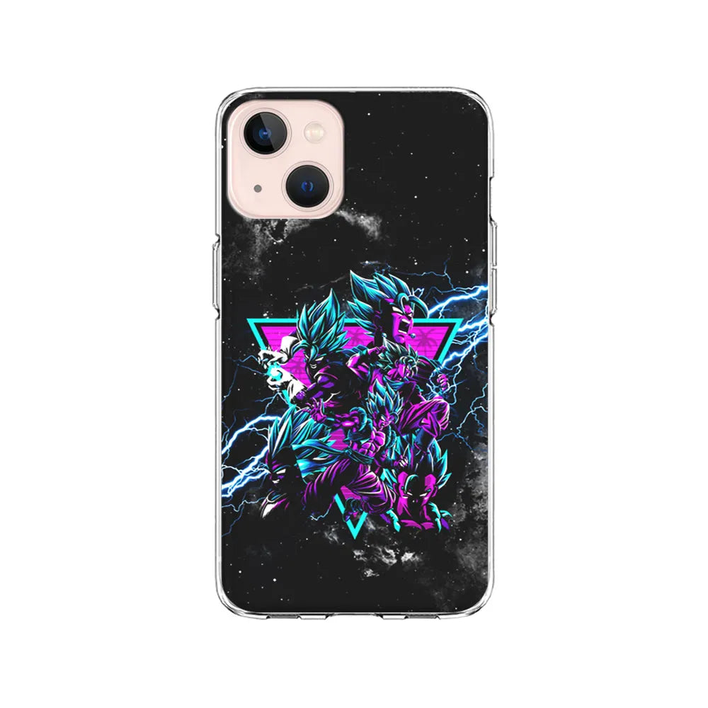 Dragon Ball Triangle of Force iPhone 14 Plus Case-Clear Soft Case-Xtracase
