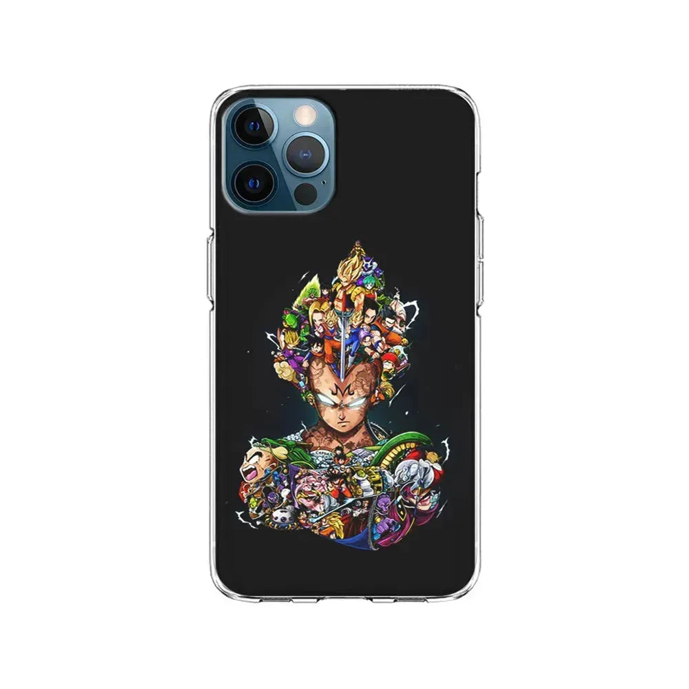 Dragon Ball Vegeta and Friends iPhone 15 Pro Max Case-Clear Soft Case-Xtracase