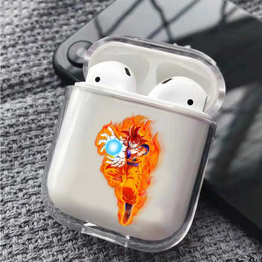 Dragon Ball Goku Kamehameha Protective Clear Case Cover For Apple Airpods-Xtracase