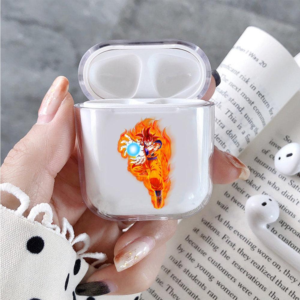 Dragon Ball Goku Kamehameha Protective Clear Case Cover For Apple Airpods-Xtracase