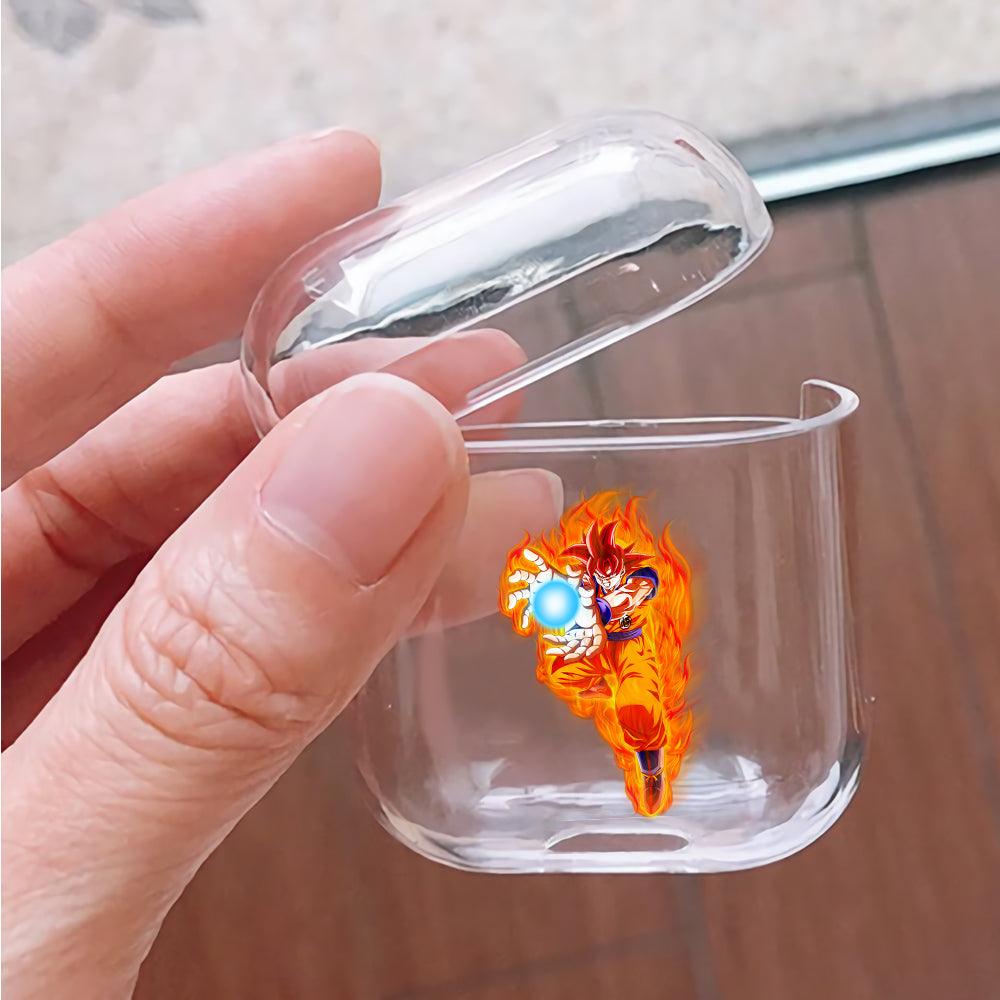 Dragon Ball Goku Kamehameha Protective Clear Case Cover For Apple Airpods-Xtracase