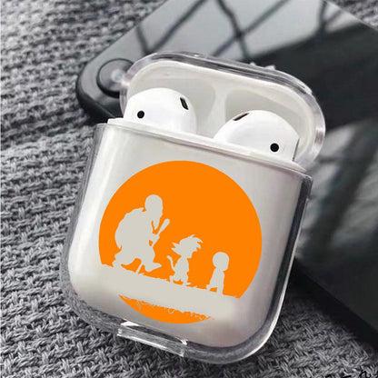 Dragon Ball Z Silhouette Art Protective Clear Case Cover For Apple Airpods-Xtracase
