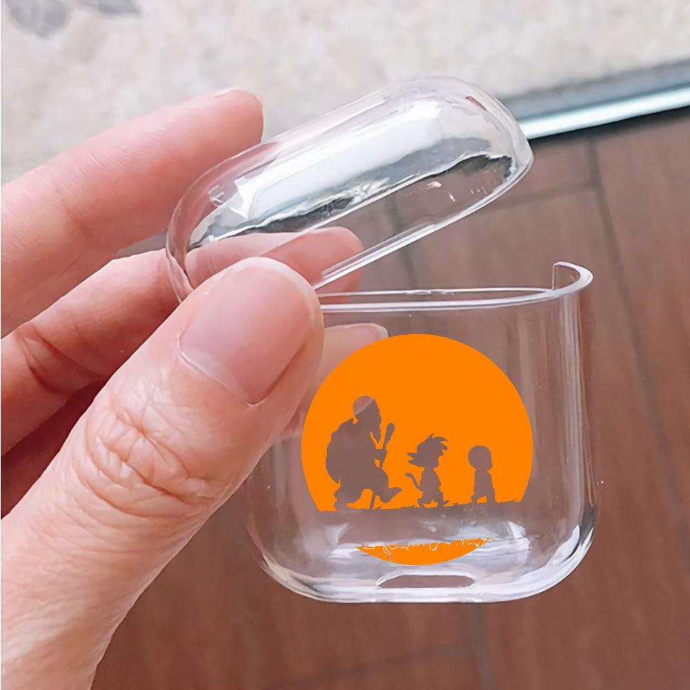 Dragon Ball Z Silhouette Art Protective Clear Case Cover For Apple Airpods-Xtracase