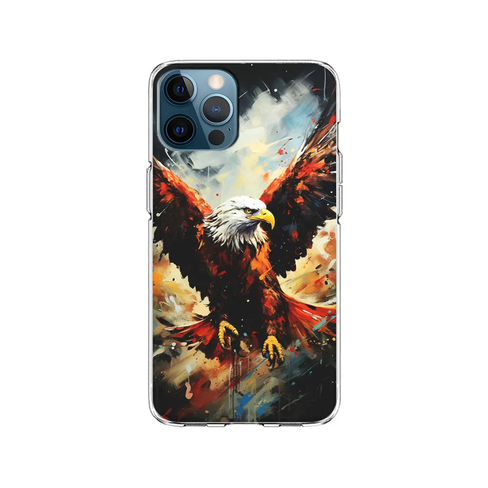 Eagle Flying In The Sky iPhone 13 Pro Case-Clear Soft Case-Xtracase