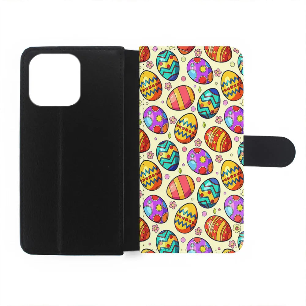 Easter Eggs Colorful Pattern iPhone 13 Pro Case-Flip Wallet Case-Xtracase