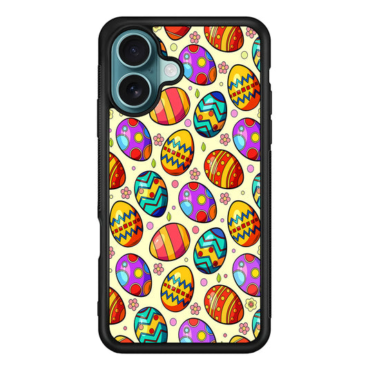Easter Eggs Colorful Pattern iPhone 16 Case - Xtracase