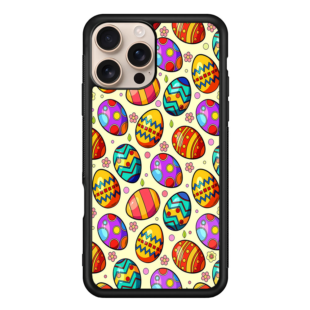 Easter Eggs Colorful Pattern iPhone 16 Pro Case - iPhone 16 Pro