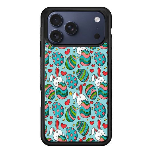 Easter Eggs and Rabbits Pattern iPhone 17 Pro Case - Xtracase
