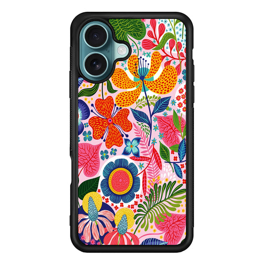 Exotic Floral Aesthetic iPhone 16 Case - Xtracase
