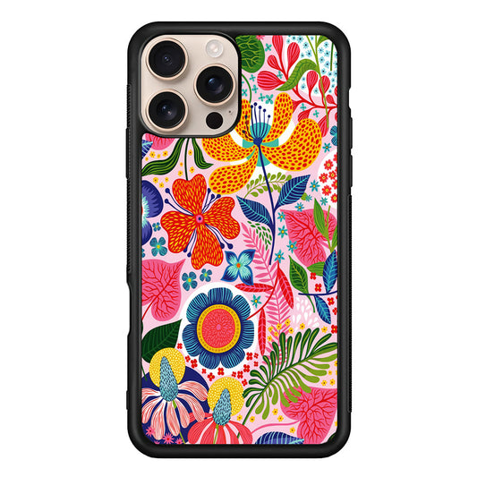 Exotic Floral Aesthetic iPhone 16 Pro Max Case - iPhone 16 Pro Max