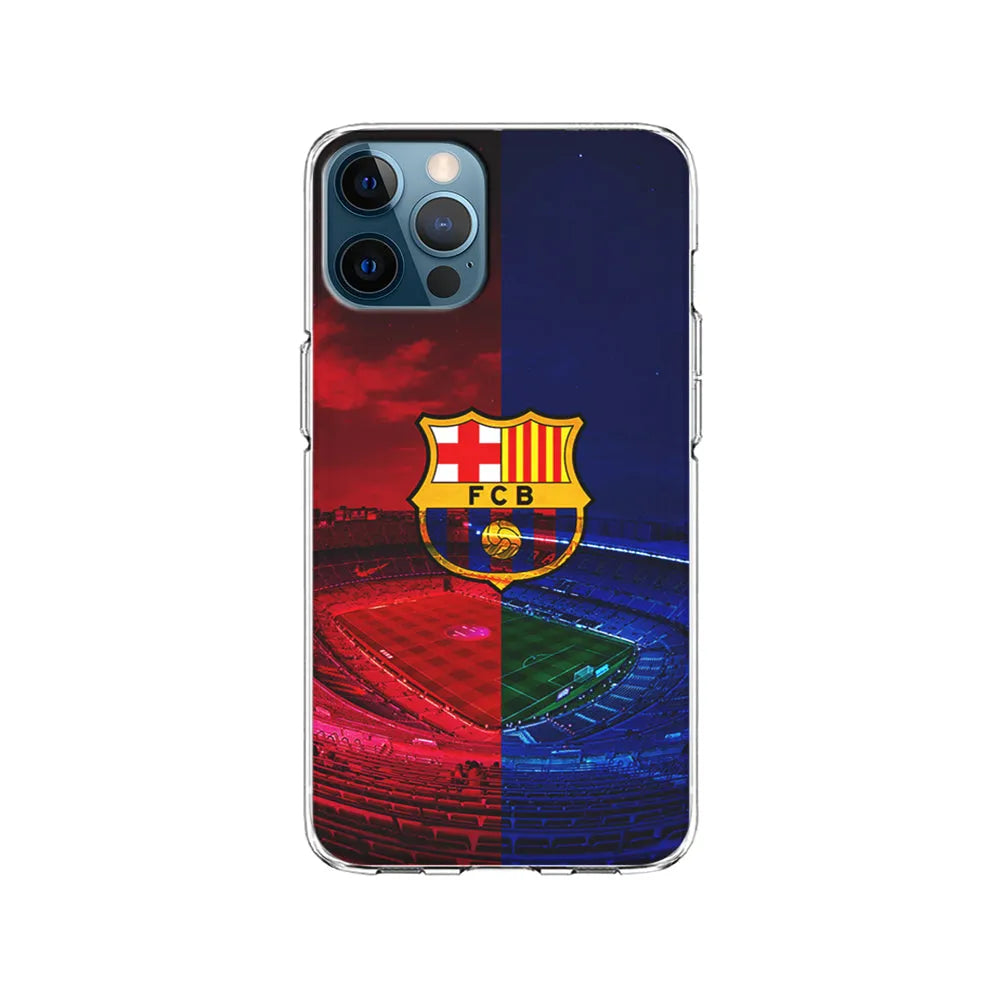 FC Barcelona Stadium iPhone 13 Pro Case-Clear Soft Case-Xtracase
