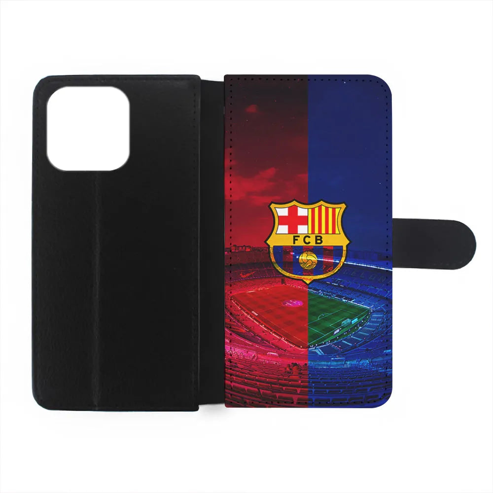 FC Barcelona Stadium iPhone 15 Case-Flip Wallet Case-Xtracase