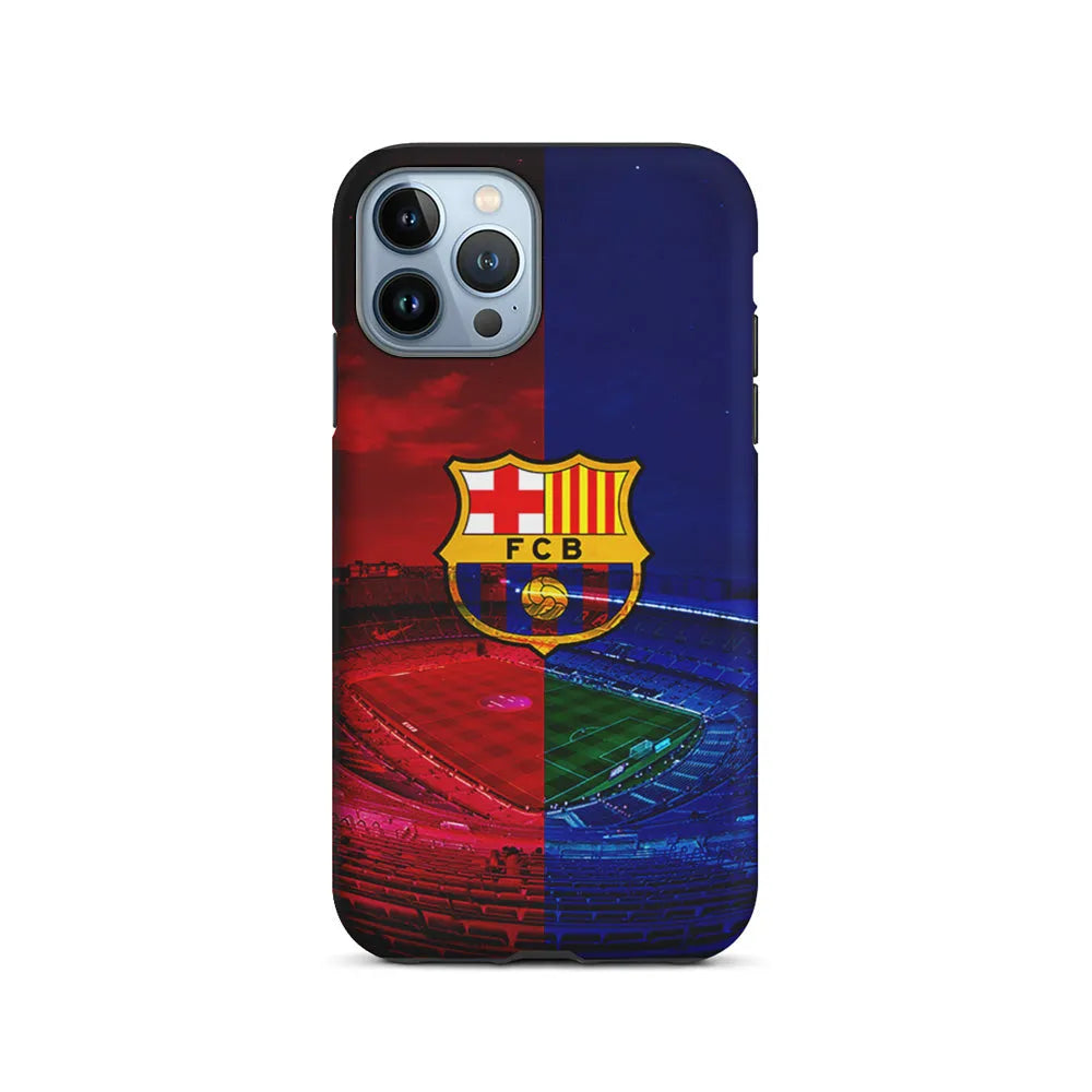 FC Barcelona Stadium iPhone 13 Pro Case-2 in 1 Tough Case-Xtracase