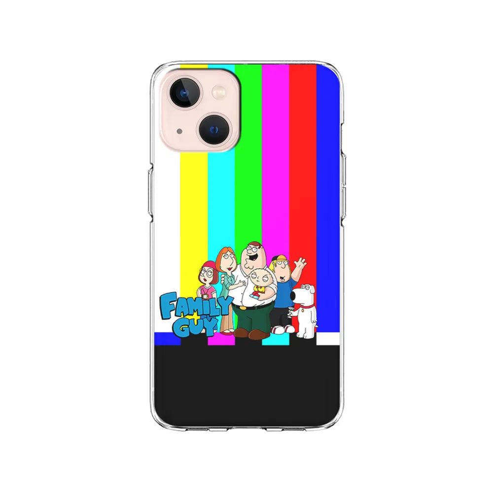 Family Guy Colorful iPhone 15 Case-Clear Soft Case-Xtracase