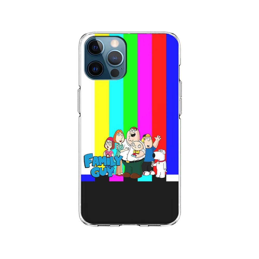 Family Guy Colorful iPhone 13 Pro Case-Clear Soft Case-Xtracase