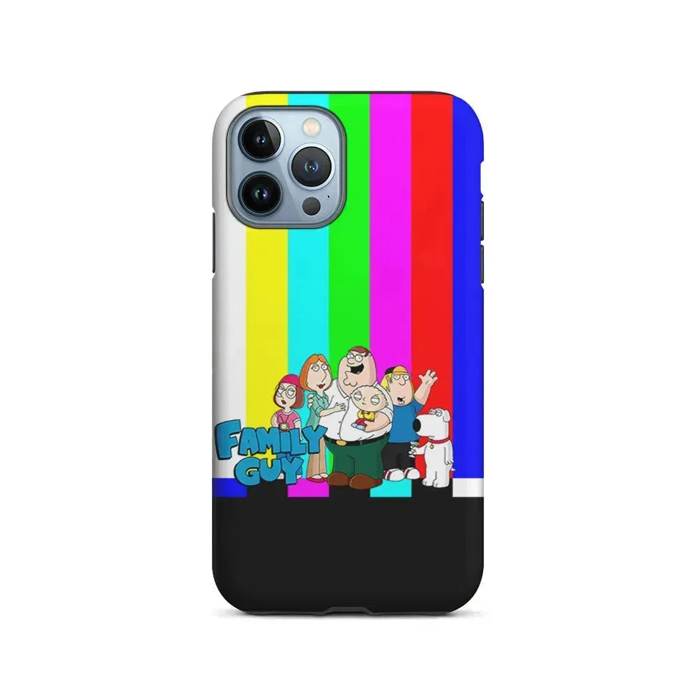 Family Guy Colorful iPhone 15 Pro Max Case-2 in 1 Tough Case-Xtracase