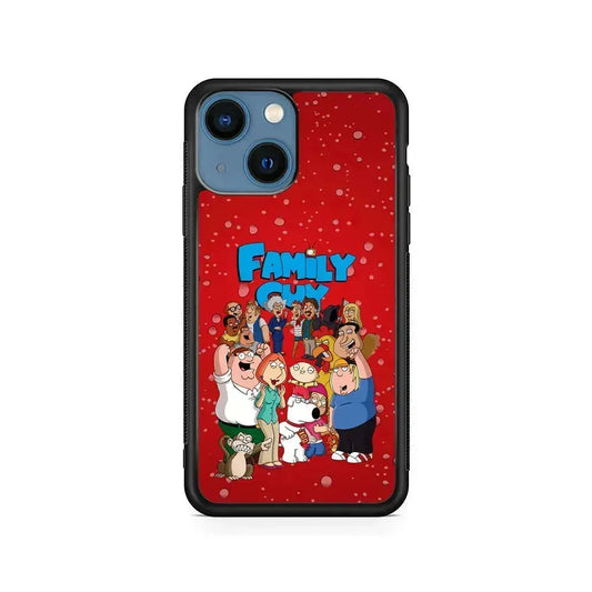Family Guy Great Team iPhone 13 Mini Case-Rubber / Black (2D Case)-Xtracase