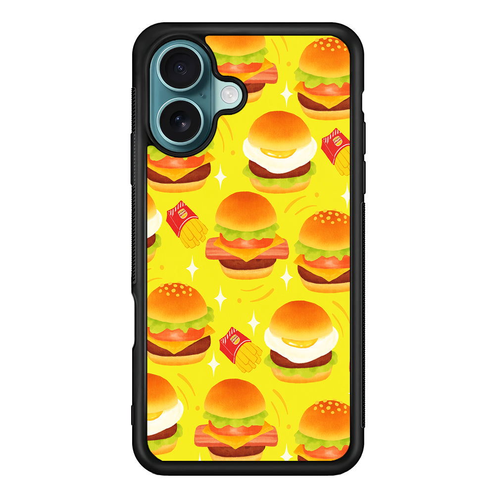 Fast Food Snack Burger iPhone 16 Plus Case - Xtracase