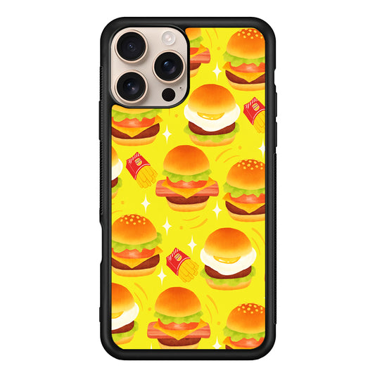 Fast Food Snack Burger iPhone 16 Pro Case - iPhone 16 Pro