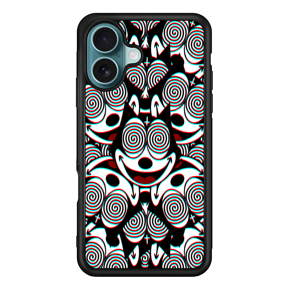 Felix The Cat Hypnotic iPhone 16 Case - Xtracase
