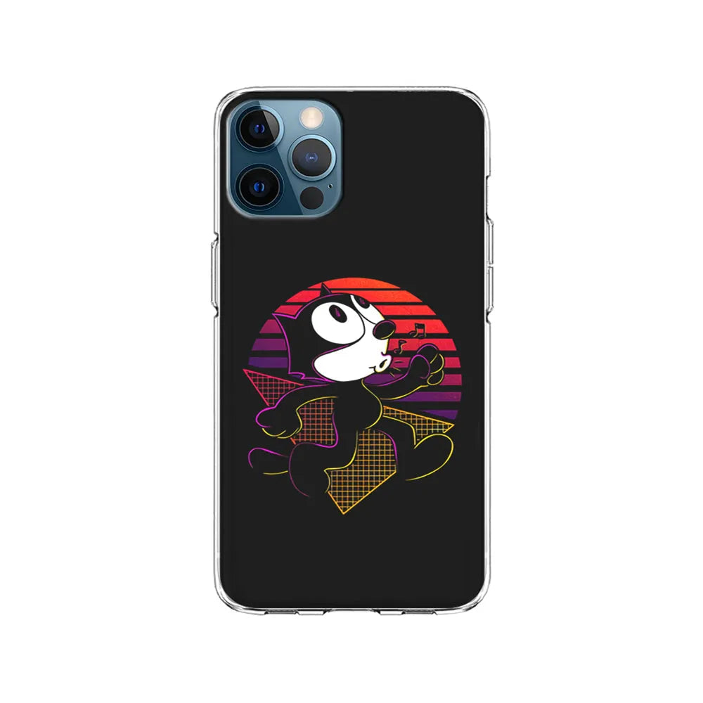 Felix The Cat Whistling iPhone 13 Pro Max Case-Clear Soft Case-Xtracase