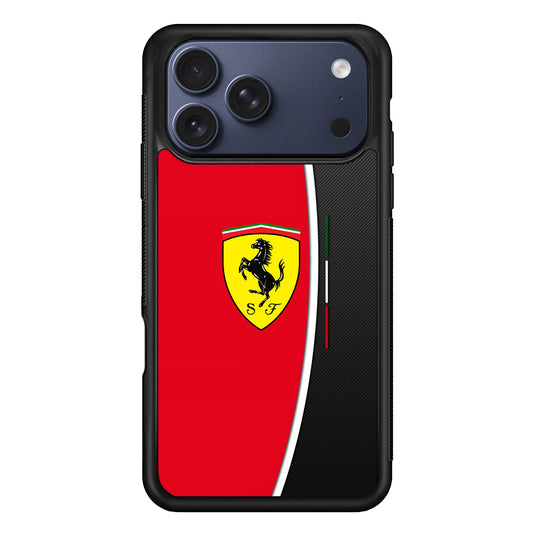 Ferrari Emblem Black Red iPhone 17 Pro Case - Xtracase
