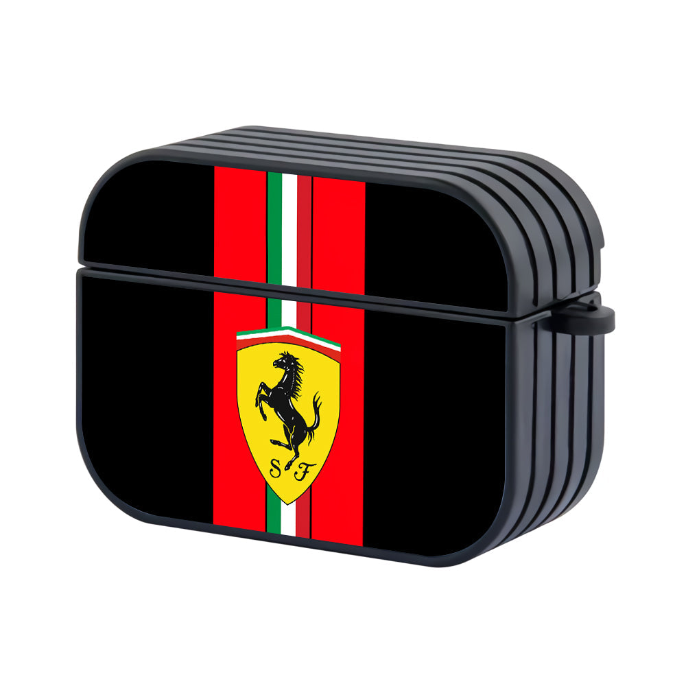 Ferrari Italian Stripe Emblem Apple Airpods Pro 2 Case - Xtracase