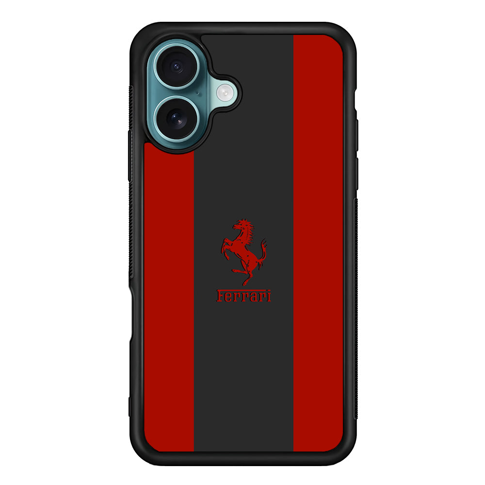 Ferrari Silhouette of Signature iPhone 16 Case - Xtracase