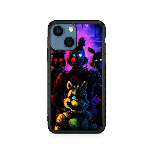 Five Nights at Freddy's Dreadful iPhone 13 Mini Case-Rubber / Black (2D Case)-Xtracase