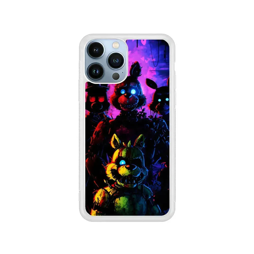 Five Nights at Freddy's Dreadful iPhone 15 Pro Max Case-Rubber / White (2D Case)-Xtracase