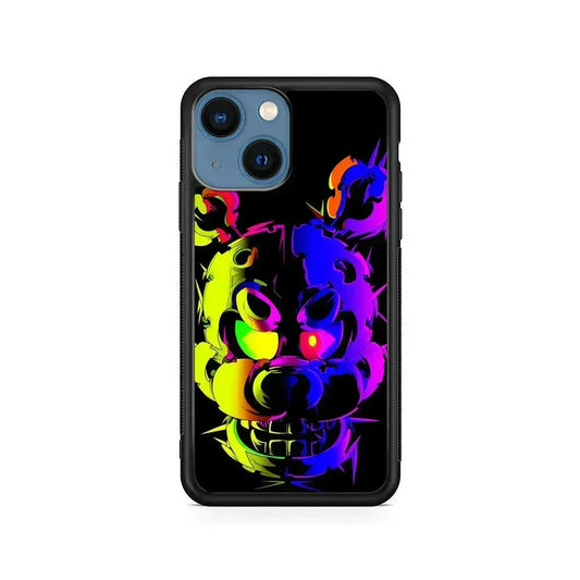 Five Nights at Freddy's Fazbear iPhone 13 Mini Case-Rubber / Black (2D Case)-Xtracase