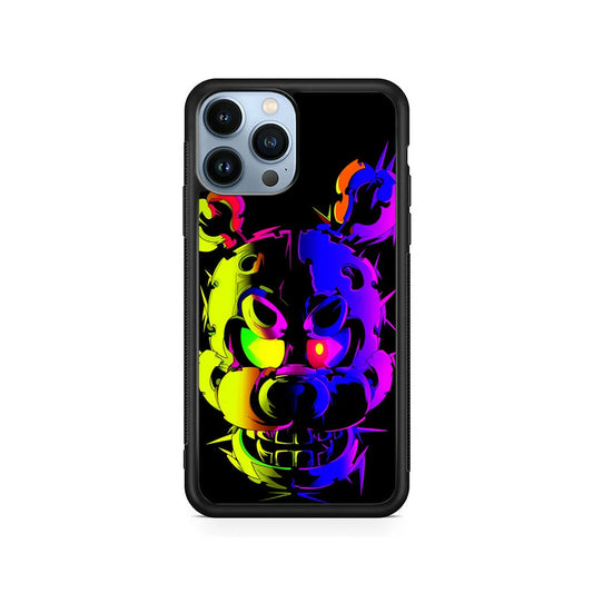 Five Nights at Freddy's Fazbear iPhone 13 Pro Max Case-Rubber / Black (2D Case)-Xtracase
