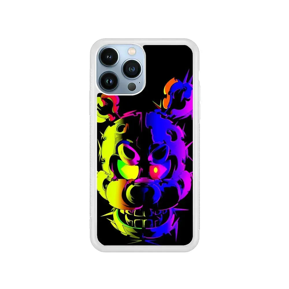 Five Nights at Freddy's Fazbear iPhone 15 Pro Max Case-Rubber / White (2D Case)-Xtracase