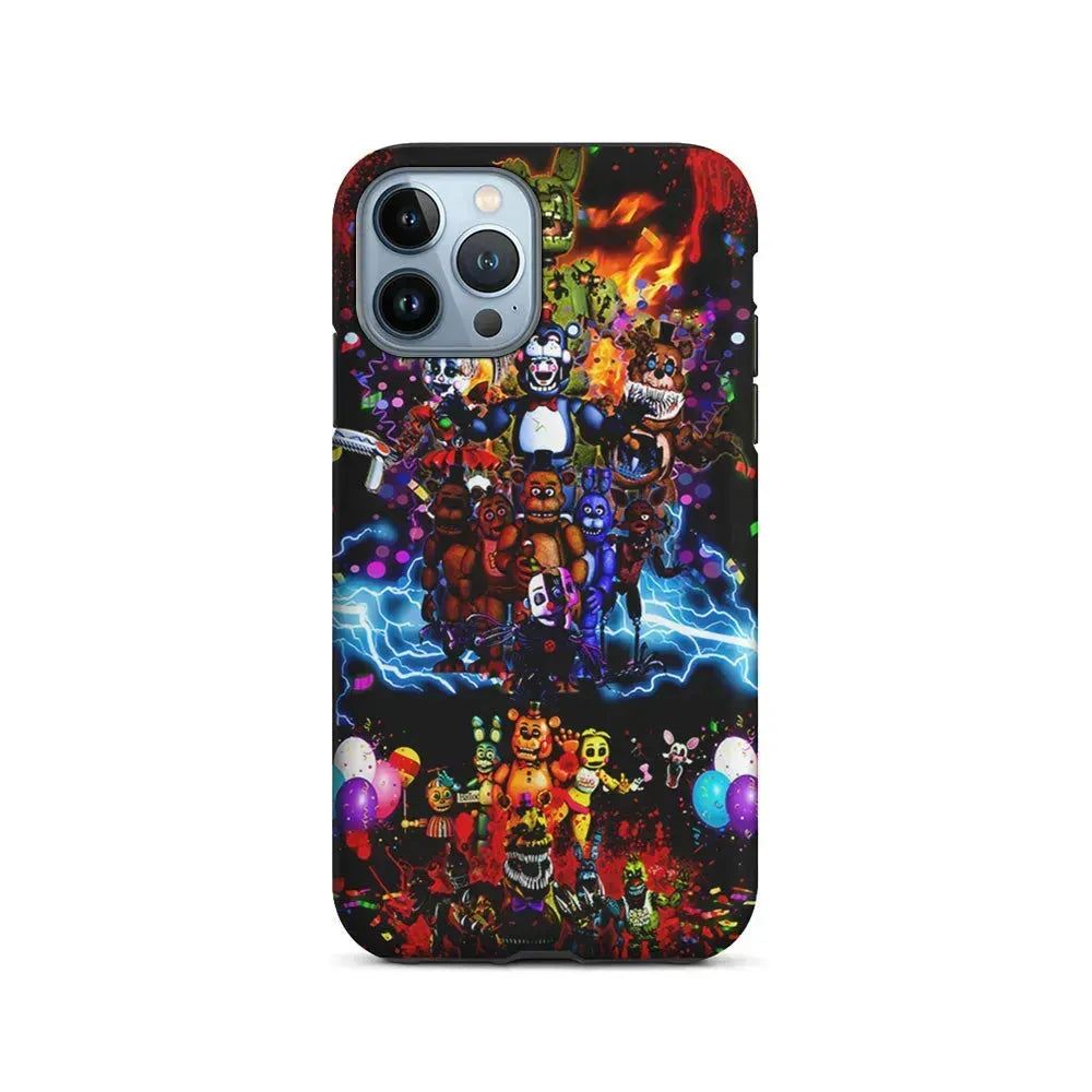 Five Nights at Freddy's Party iPhone 15 Pro Max Case-2 in 1 Tough Case-Xtracase