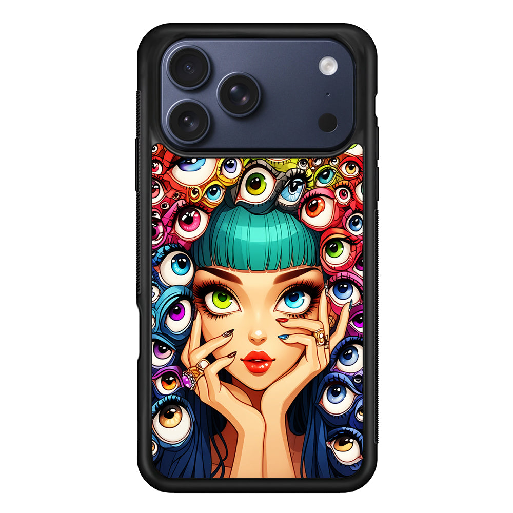 Flamboyant Girl with Many Eyes iPhone 17 Pro Case - Xtracase