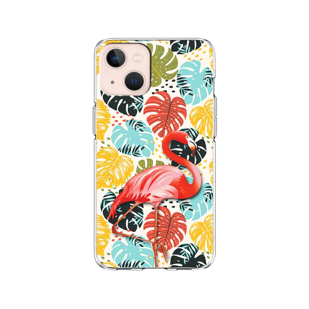 Flamingo Stand in Beauty iPhone 15 Case-Clear Soft Case-Xtracase