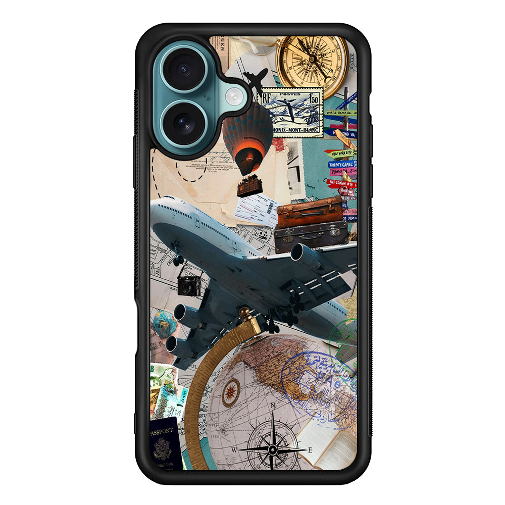 Flight Travel Vacation iPhone 16 Case - Xtracase
