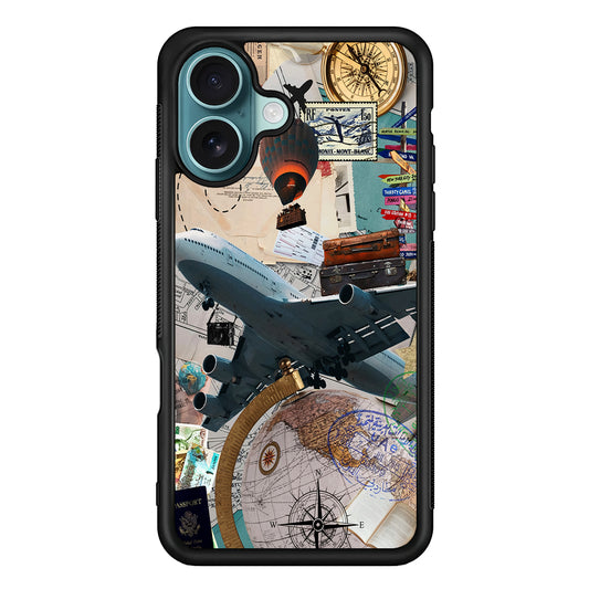 Flight Travel Vacation iPhone 16 Case - Xtracase