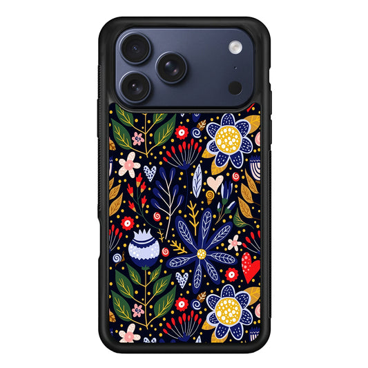 Flowers on a Dark Aesthetic iPhone 17 Pro Case - Xtracase