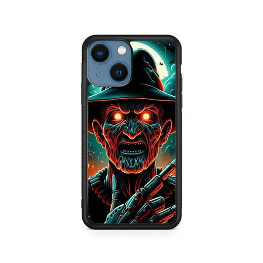 Freddy Krueger Horror Movie iPhone 13 Mini Case-Rubber / Black (2D Case)-Xtracase