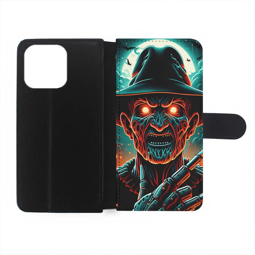 Freddy Krueger Horror Movie iPhone 13 Pro Max Case-Flip Wallet Case-Xtracase