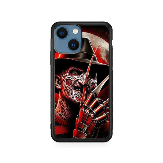 Freddy Krueger The Springwood Slasher iPhone 13 Mini Case-Rubber / Black (2D Case)-Xtracase
