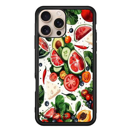 Fresh Organic Fruits and Vegetables iPhone 16 Pro Max Case - iPhone 16 Pro Max