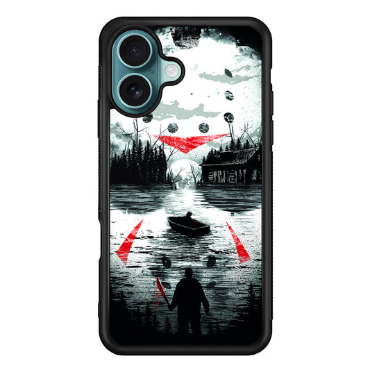 Friday the 13th Silhouette Mask iPhone 16 Plus Case - Xtracase