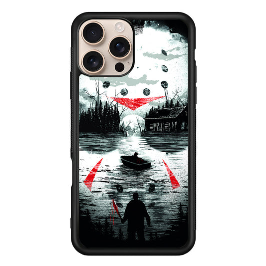 Friday the 13th Silhouette Mask iPhone 16 Pro Max Case - iPhone 16 Pro Max