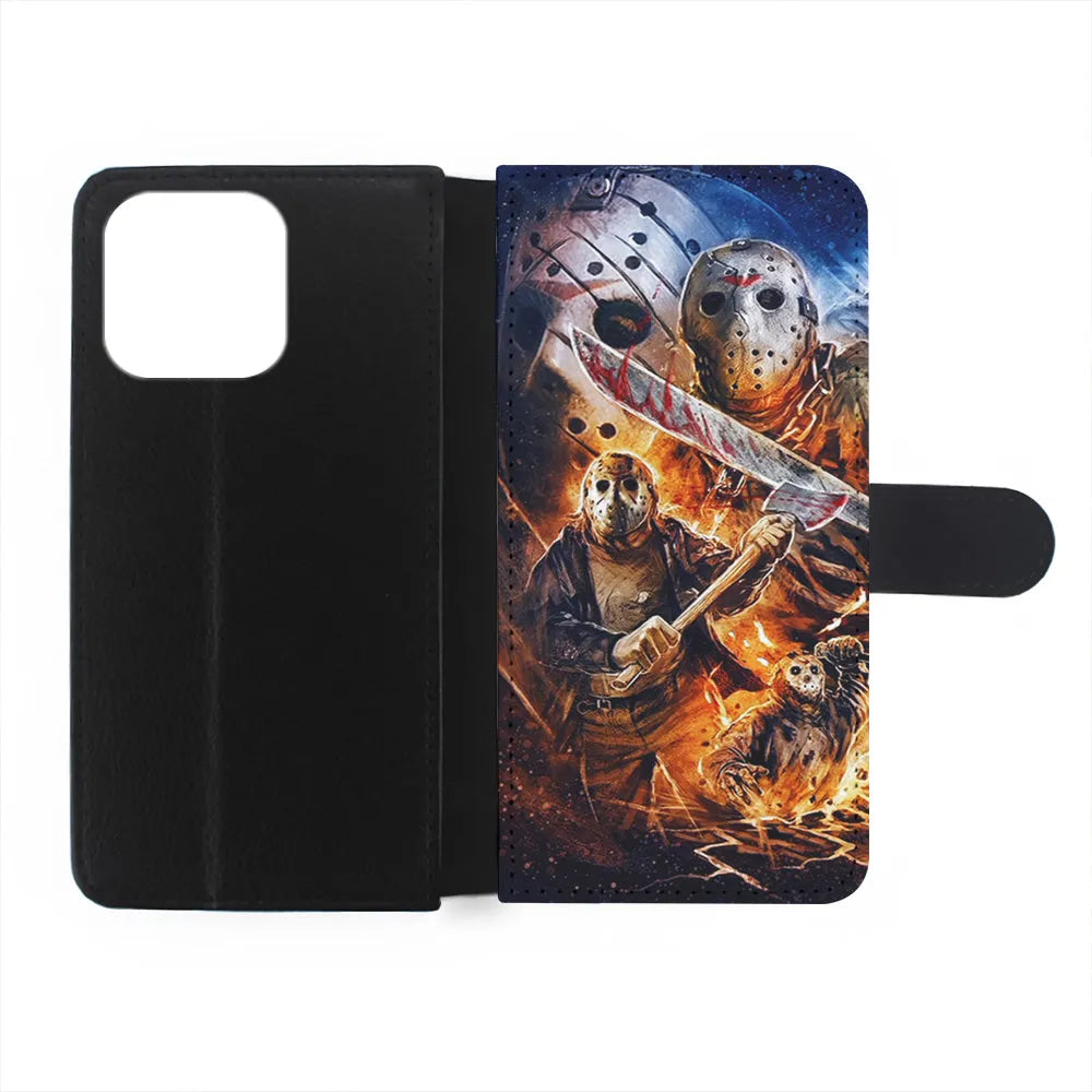 Friday the 13th Terror iPhone 13 Pro Case-Flip Wallet Case-Xtracase
