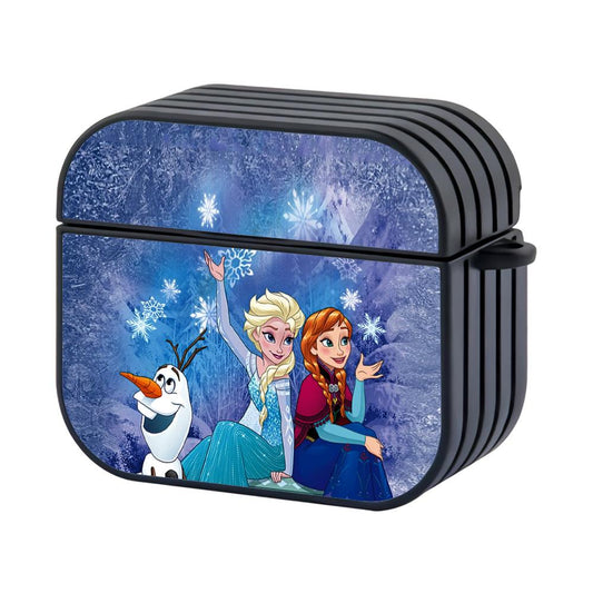 Frozen Together in Snowy Weather Hard Plastic Case Cover For Apple Airpods 3-Xtracase