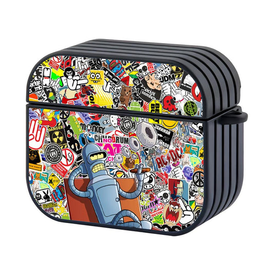 Futurama Bender Quality Day Hard Plastic Case Cover For Apple Airpods 3-Xtracase